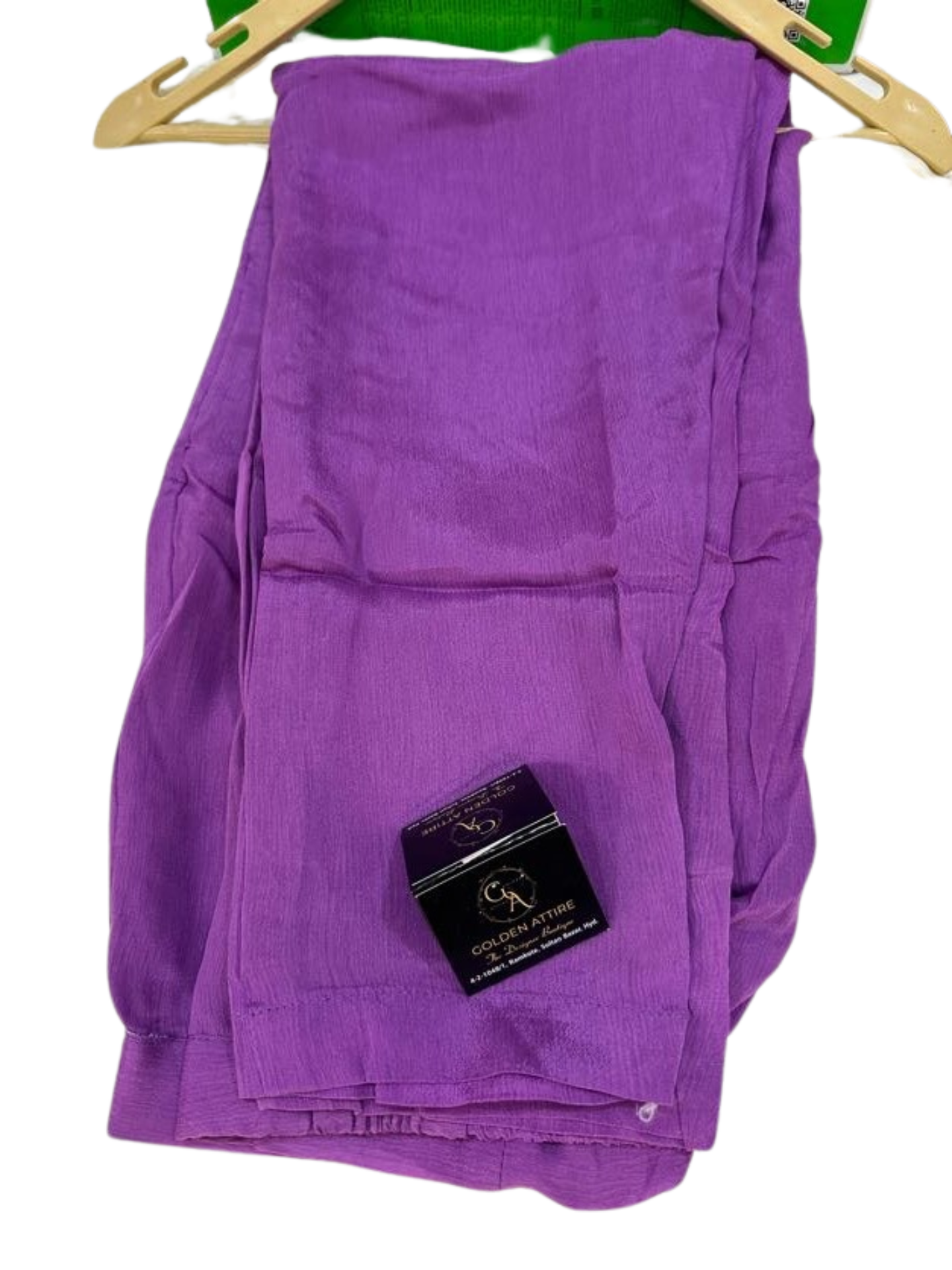 Lavender Chinnon Suit Set with Pant & Dupatta A graceful 3-piece ensemble featuring